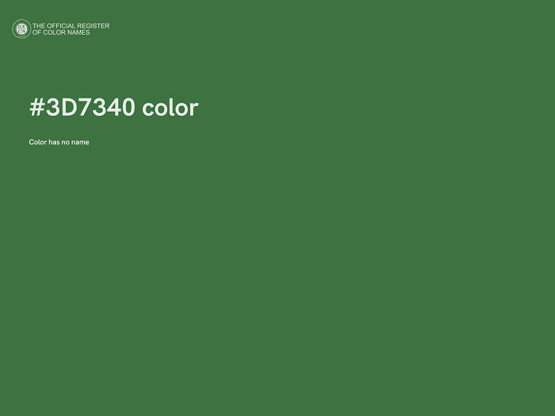 #3D7340 color image