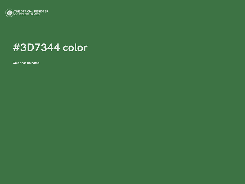 #3D7344 color image