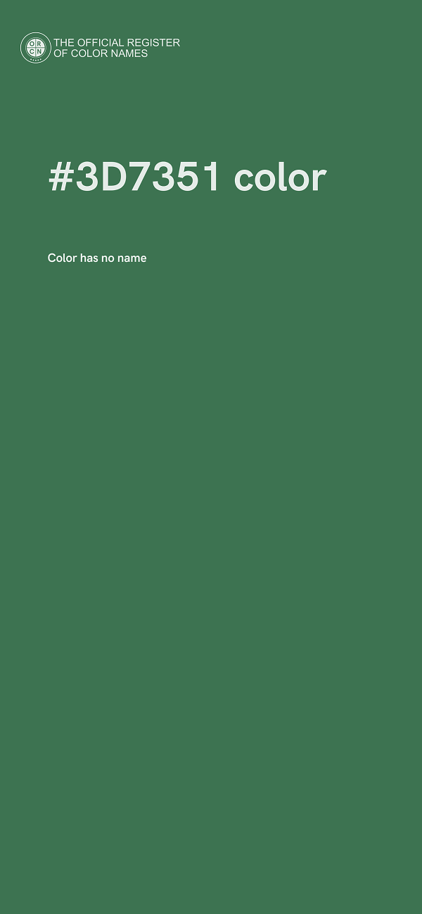 #3D7351 color image