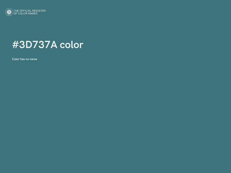 #3D737A color image