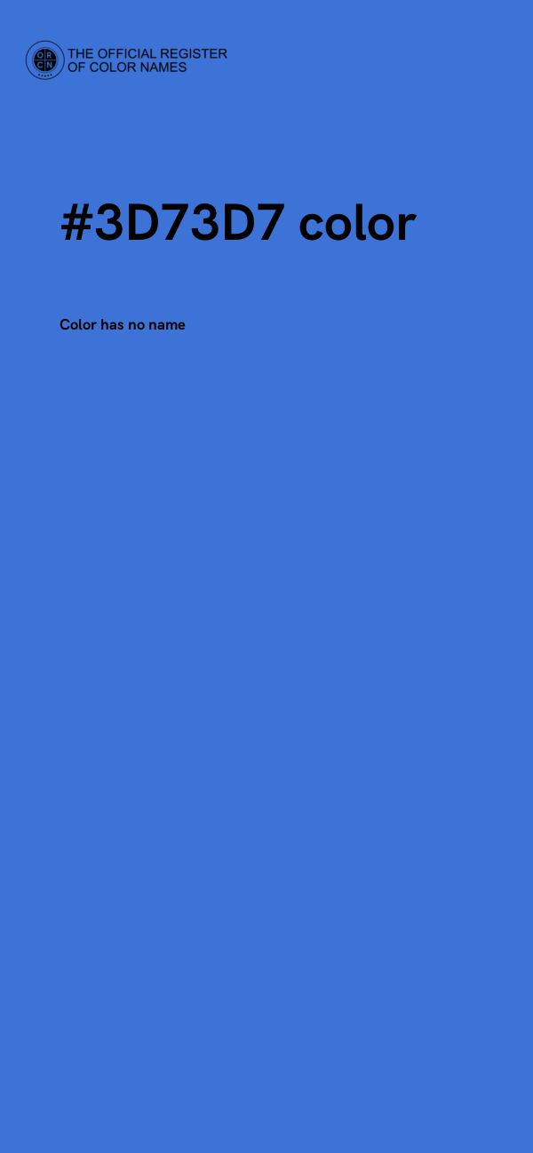 #3D73D7 color image