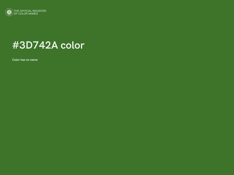 #3D742A color image