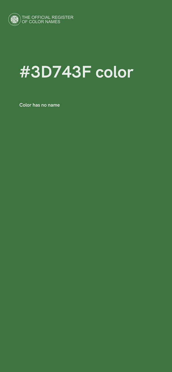 #3D743F color image