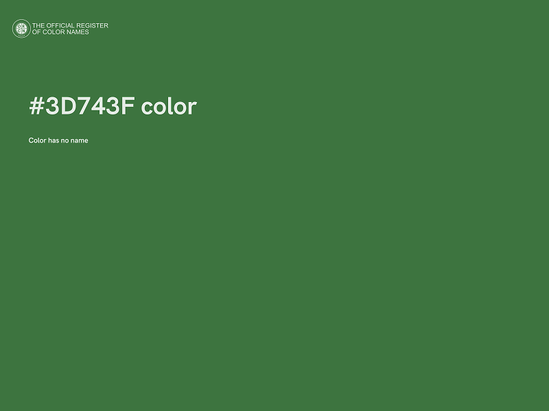 #3D743F color image