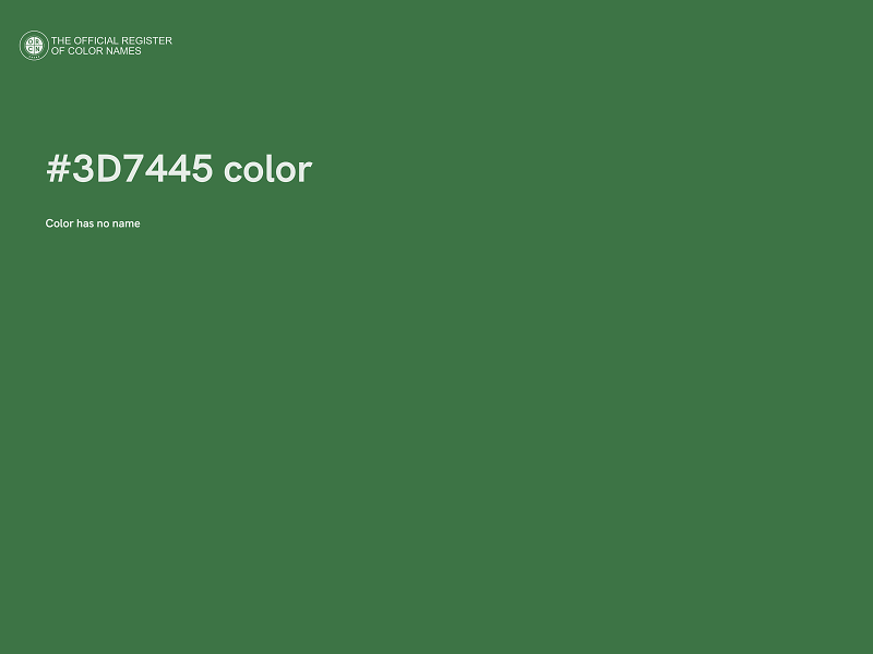 #3D7445 color image