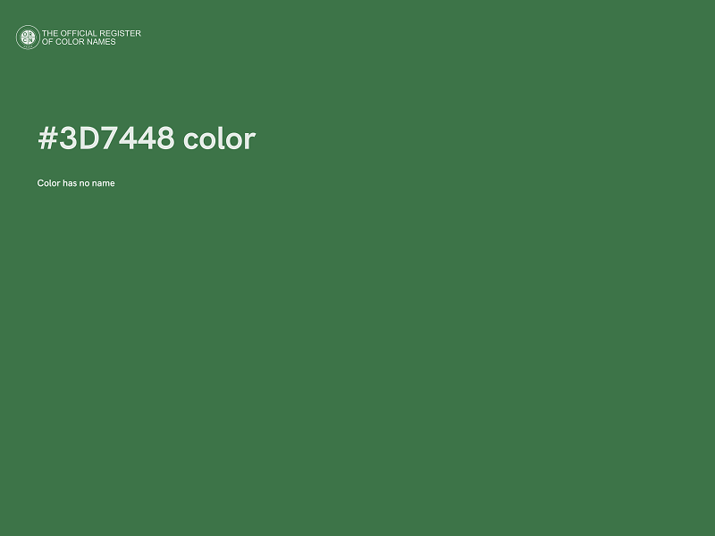 #3D7448 color image