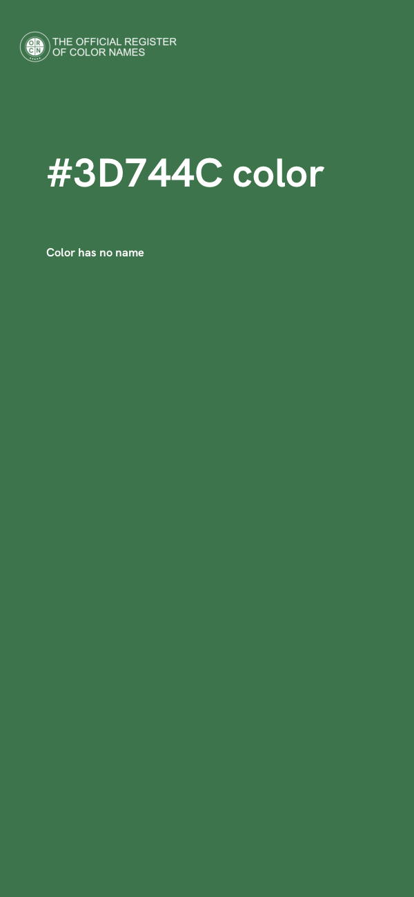 #3D744C color image
