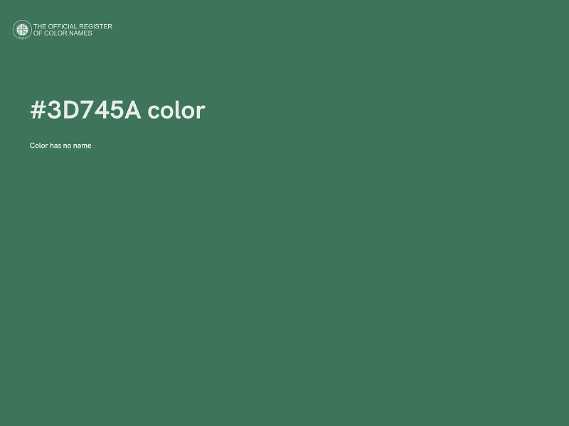 #3D745A color image