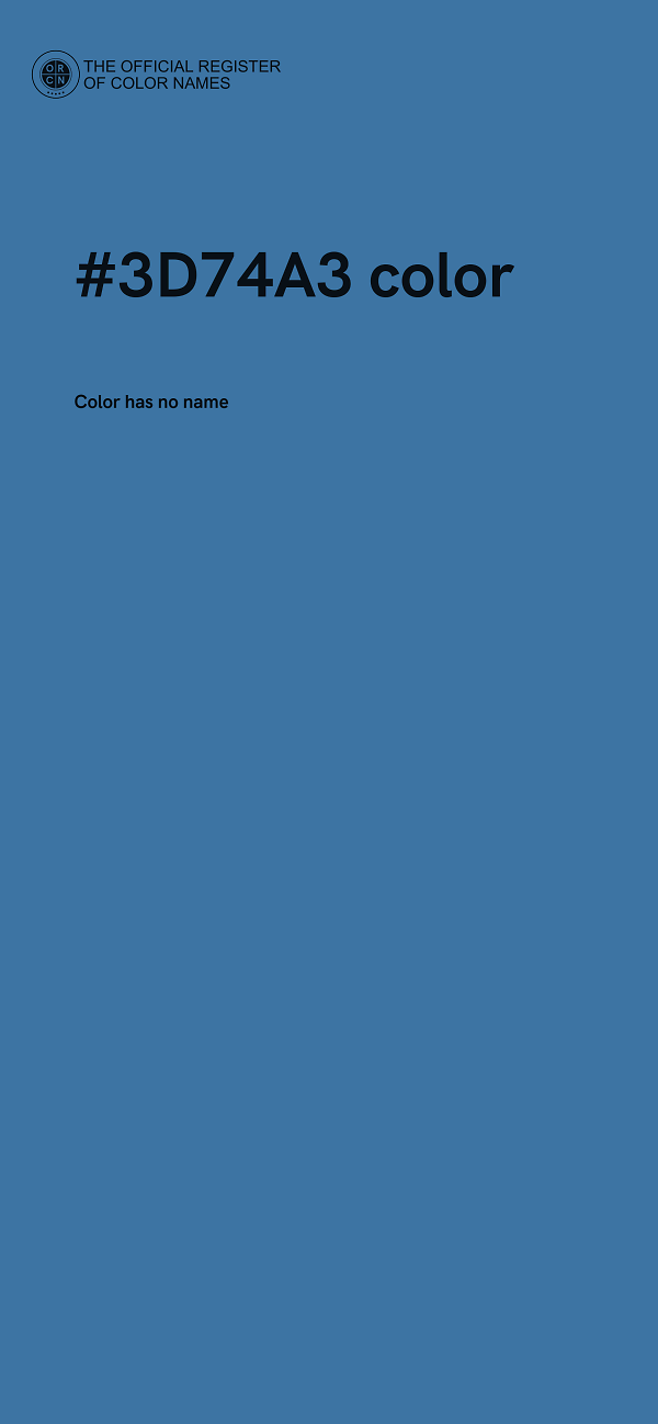 #3D74A3 color image