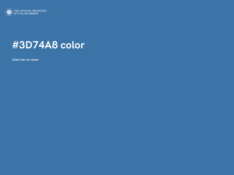 #3D74A8 color image