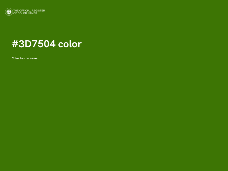 #3D7504 color image