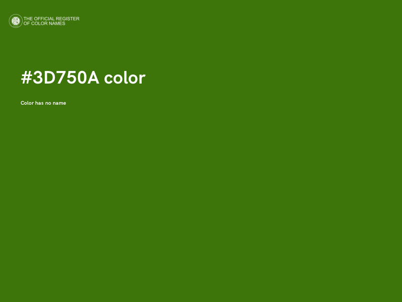 #3D750A color image