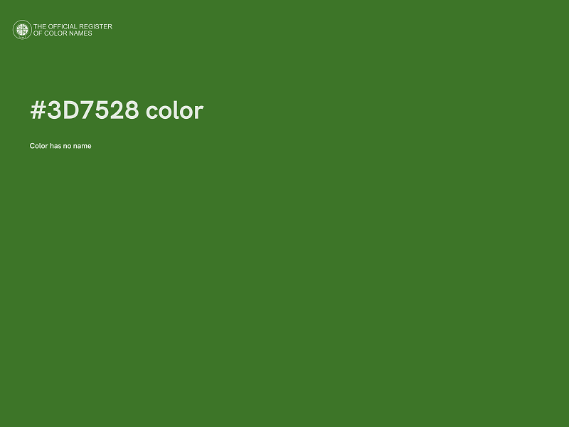 #3D7528 color image