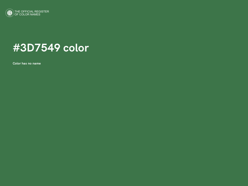 #3D7549 color image