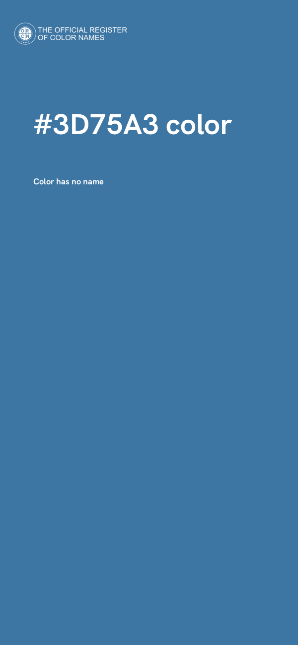 #3D75A3 color image