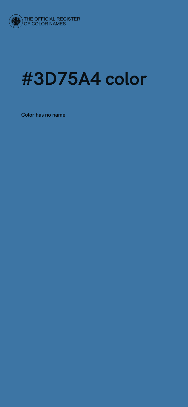 #3D75A4 color image