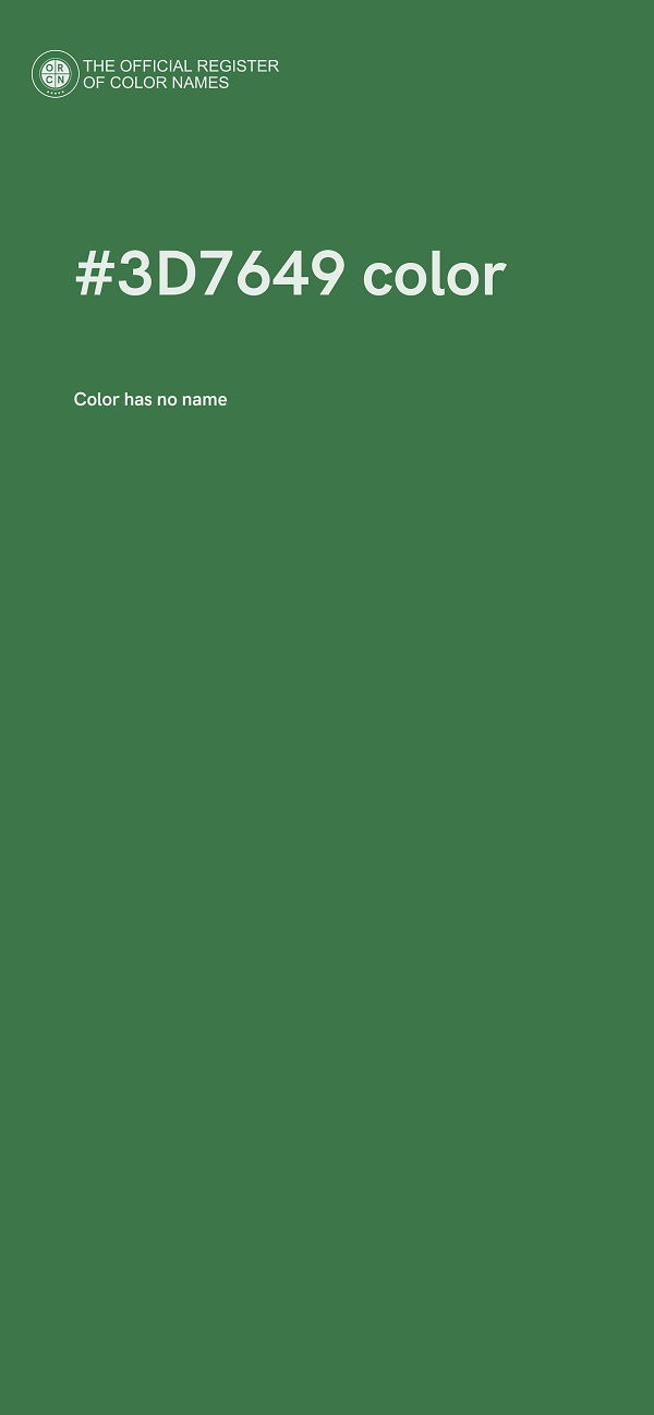 #3D7649 color image