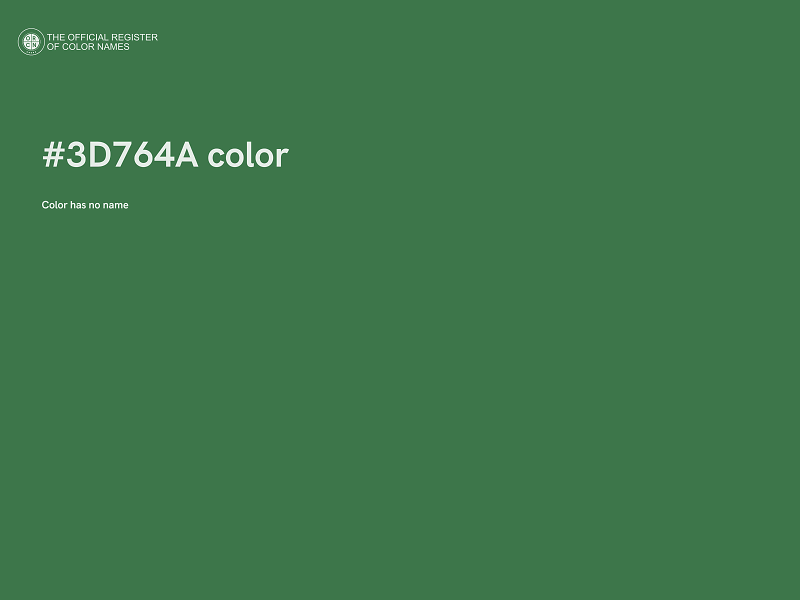 #3D764A color image