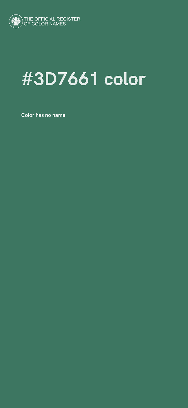 #3D7661 color image