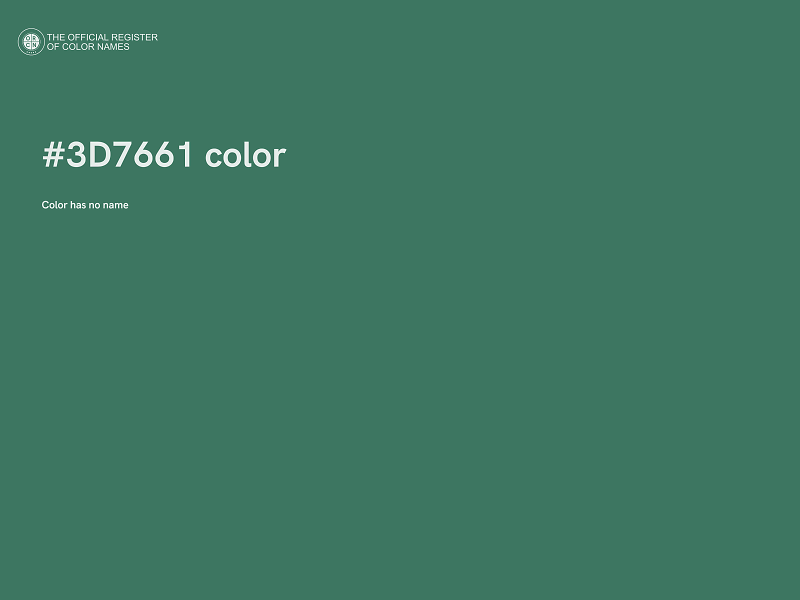 #3D7661 color image
