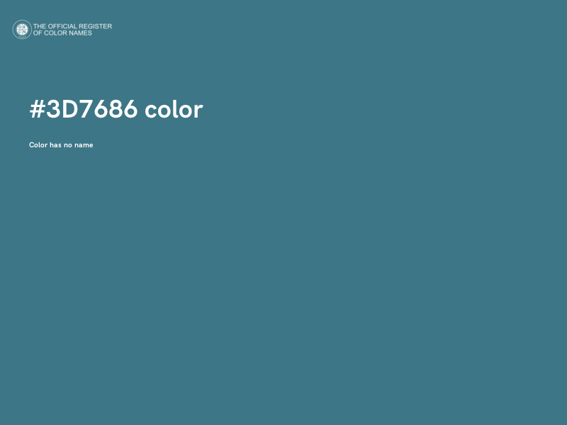 #3D7686 color image