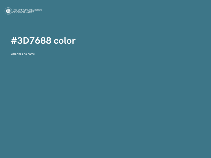 #3D7688 color image