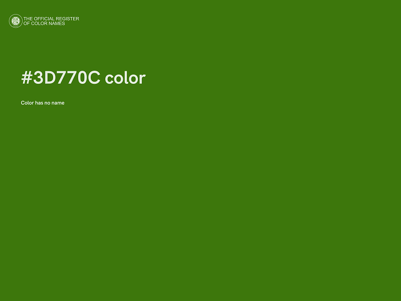 #3D770C color image