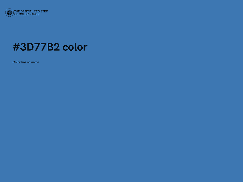 #3D77B2 color image