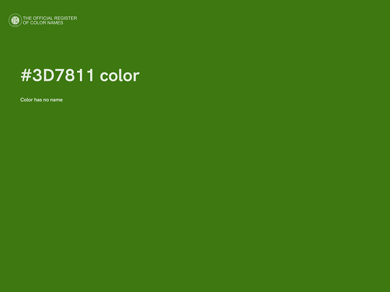 #3D7811 color image