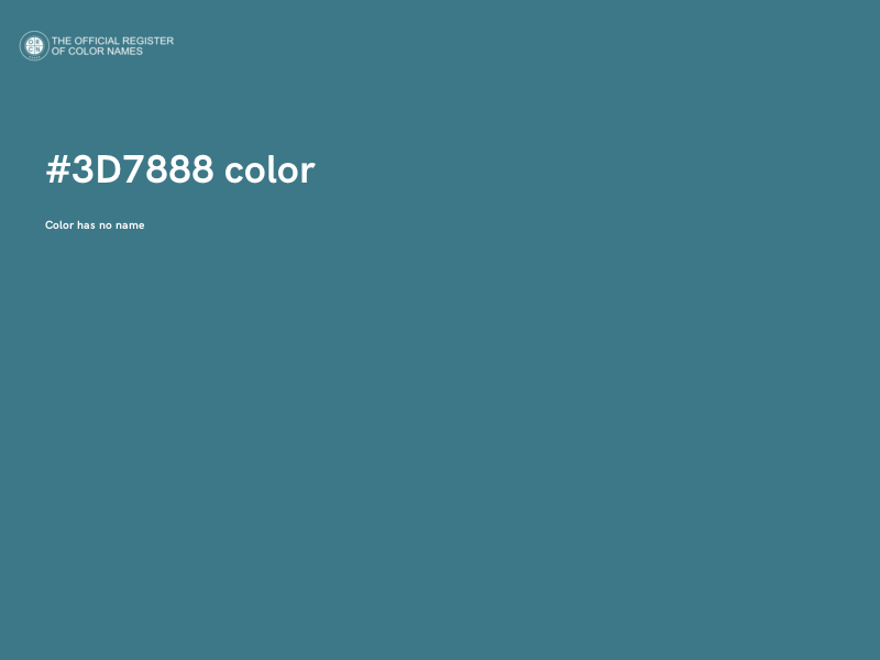 #3D7888 color image