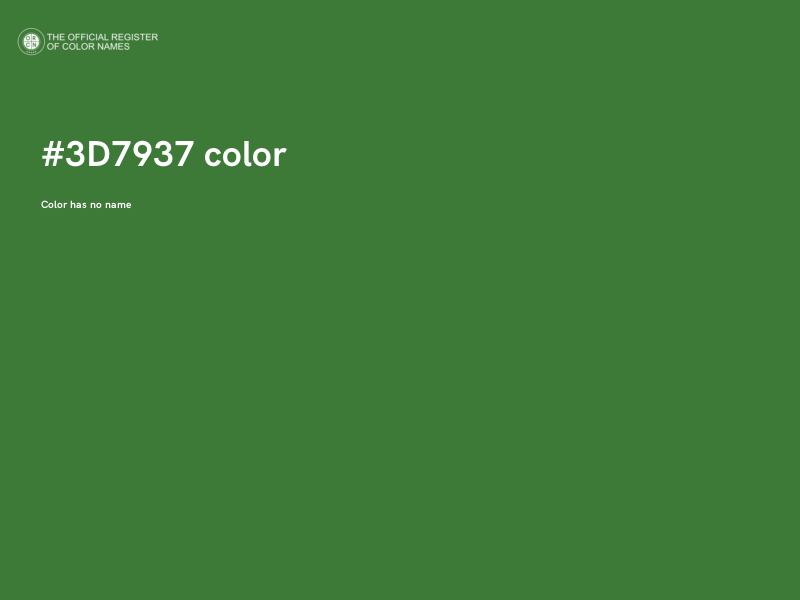 #3D7937 color image