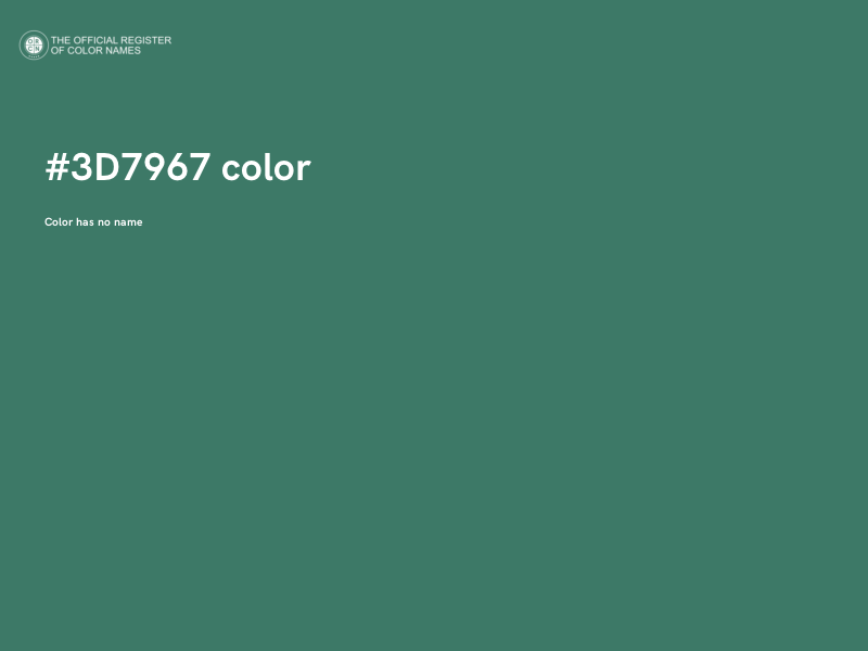 #3D7967 color image