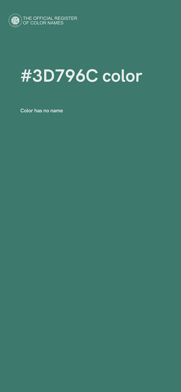 #3D796C color image