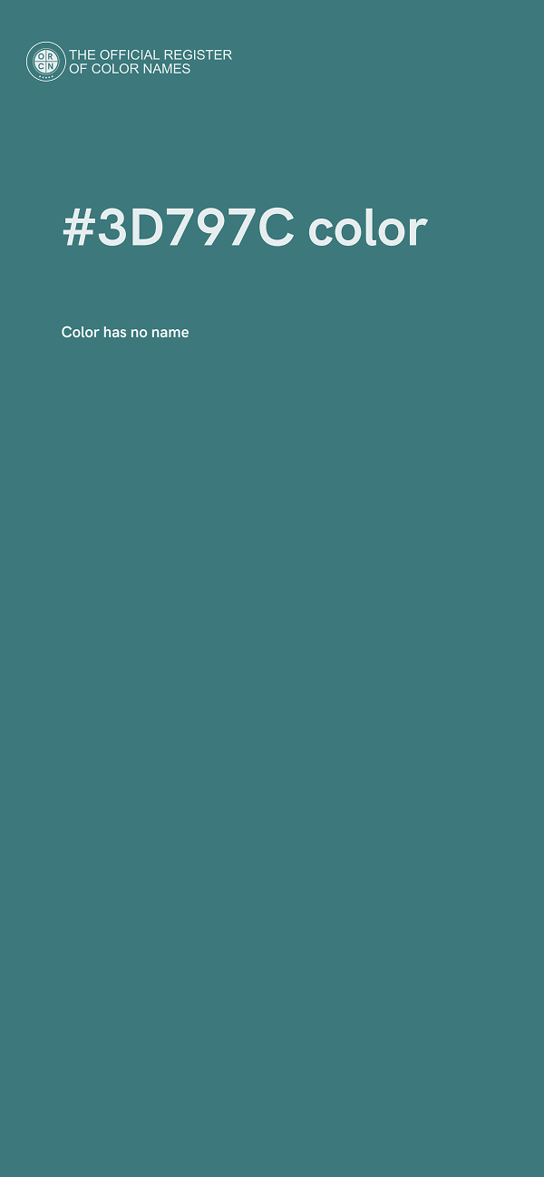 #3D797C color image