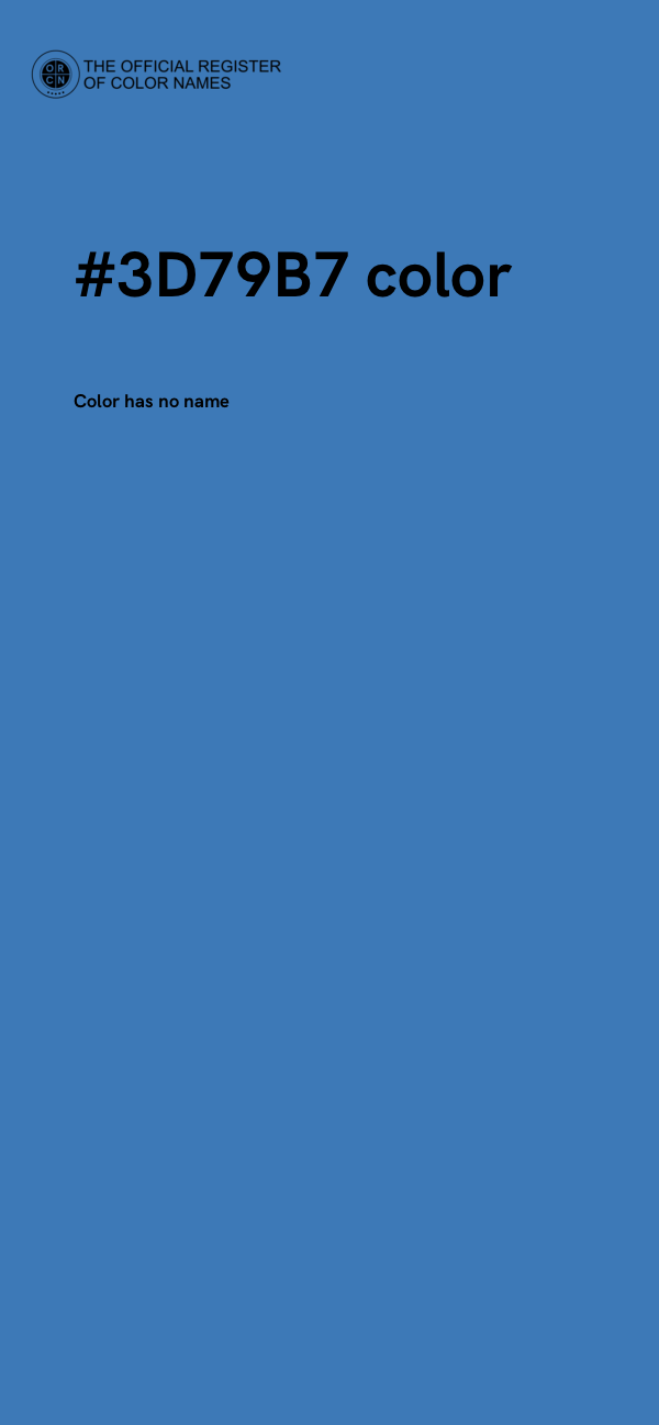 #3D79B7 color image