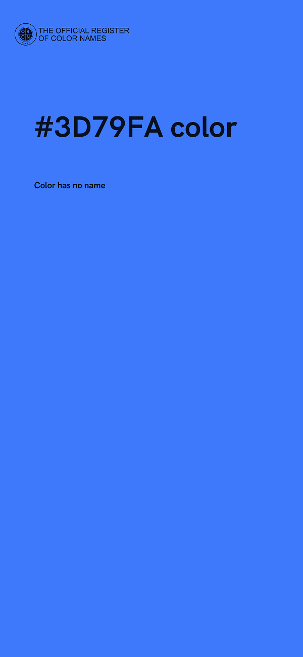 #3D79FA color image