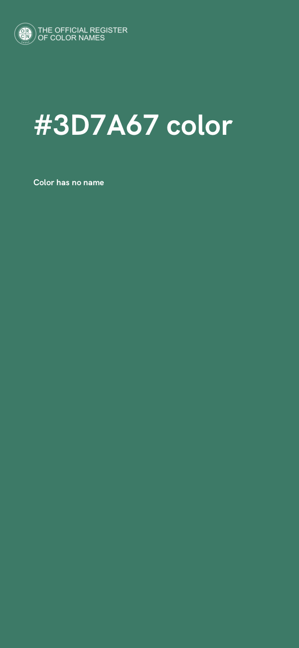 #3D7A67 color image
