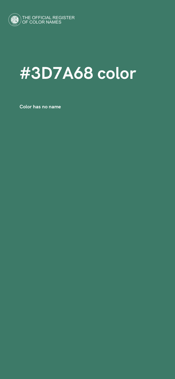 #3D7A68 color image