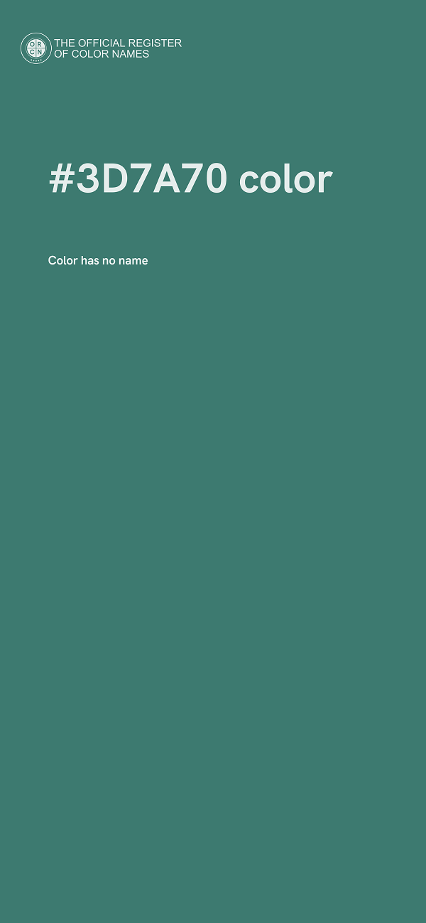#3D7A70 color image