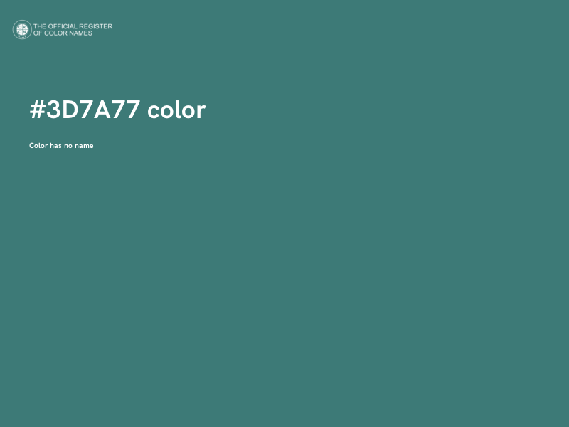 #3D7A77 color image