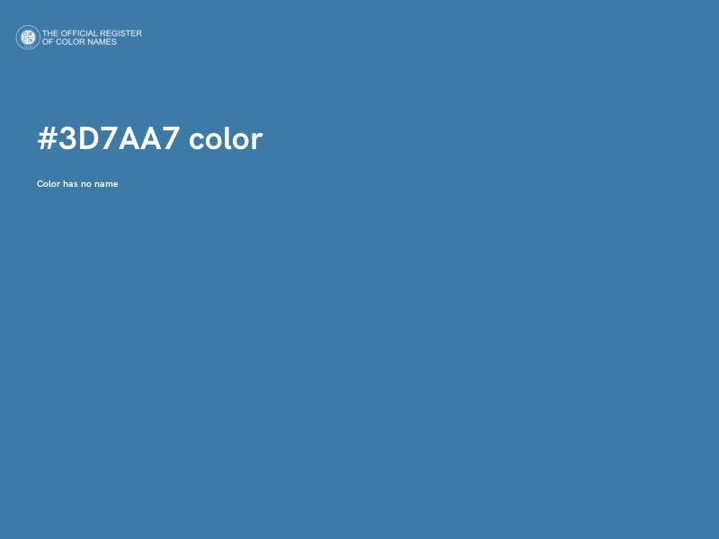#3D7AA7 color image