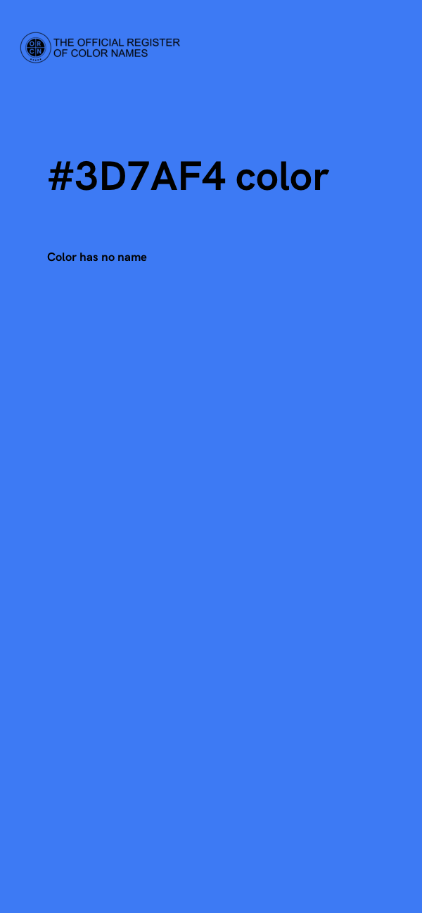 #3D7AF4 color image