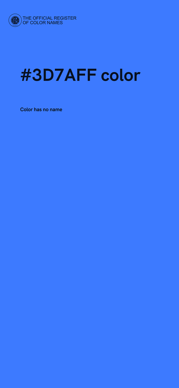 #3D7AFF color image