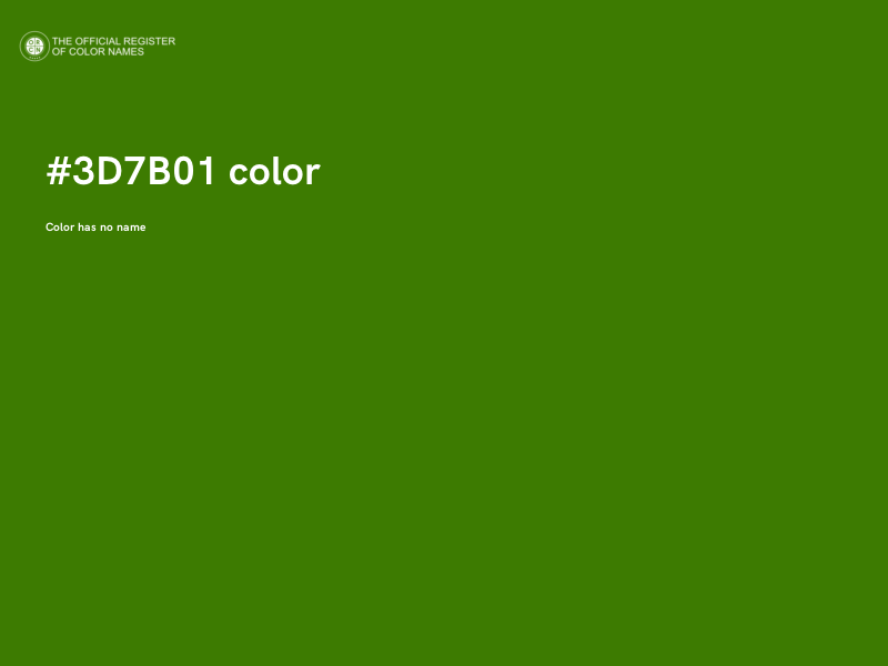 #3D7B01 color image