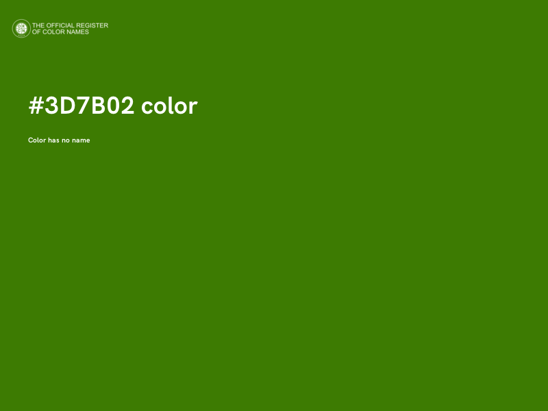 #3D7B02 color image
