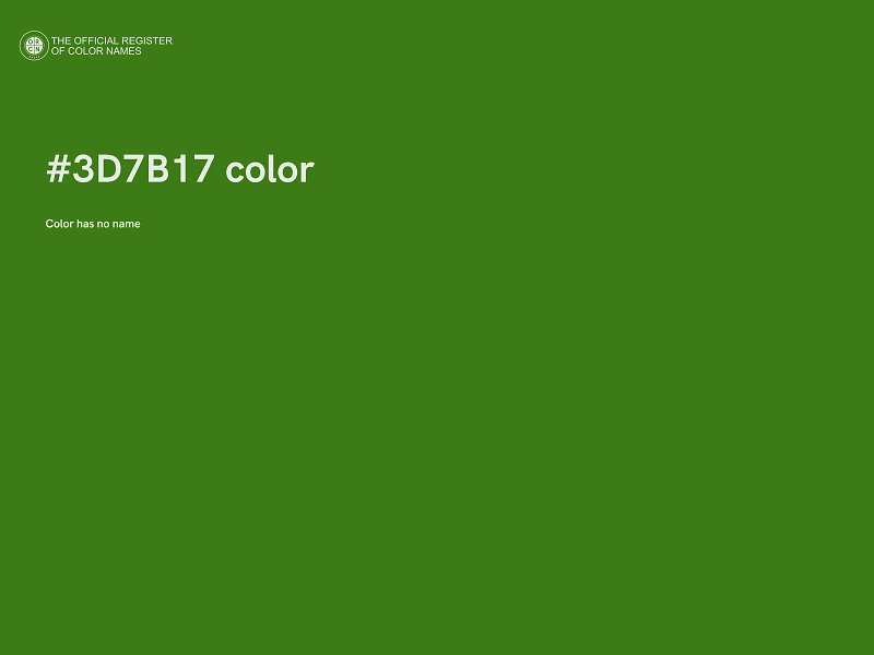 #3D7B17 color image