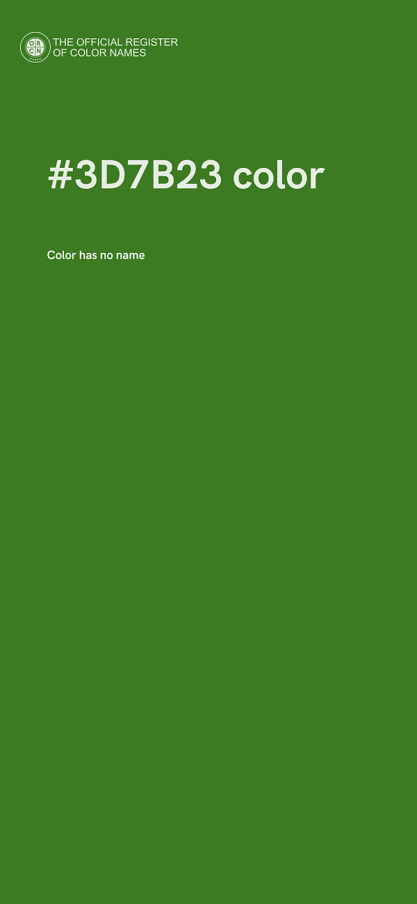 #3D7B23 color image