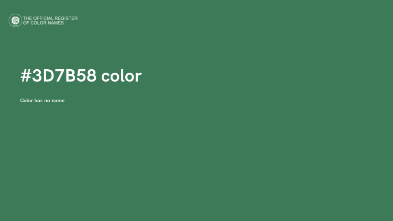 #3D7B58 color image