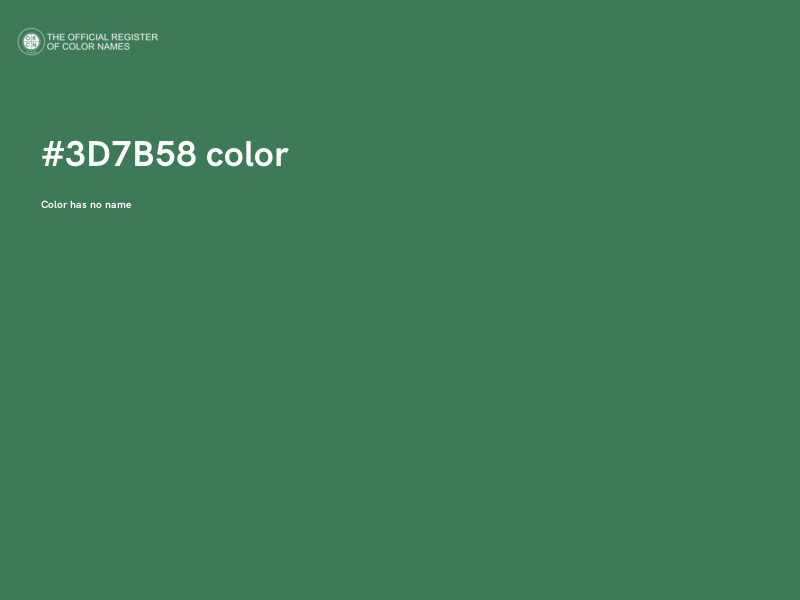 #3D7B58 color image