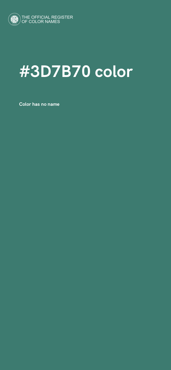 #3D7B70 color image
